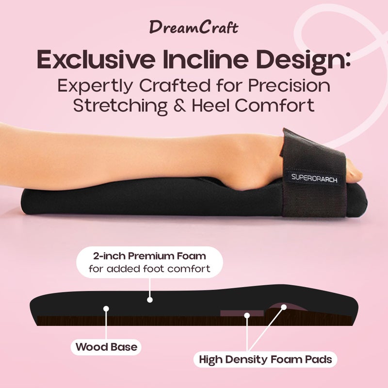 SuperiorArch Foot Stretcher for Ballet and Gymnastics - Foot Arch Stretcher for Flexibility - For Dancers and Gymnasts - Ballet Stretcher Tool, Black - Image 5